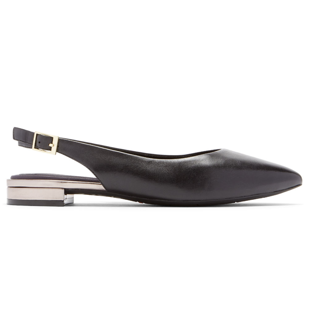 Rockport Singapore Womens Slingback - Total Motion Adelyn Black - YT7612098